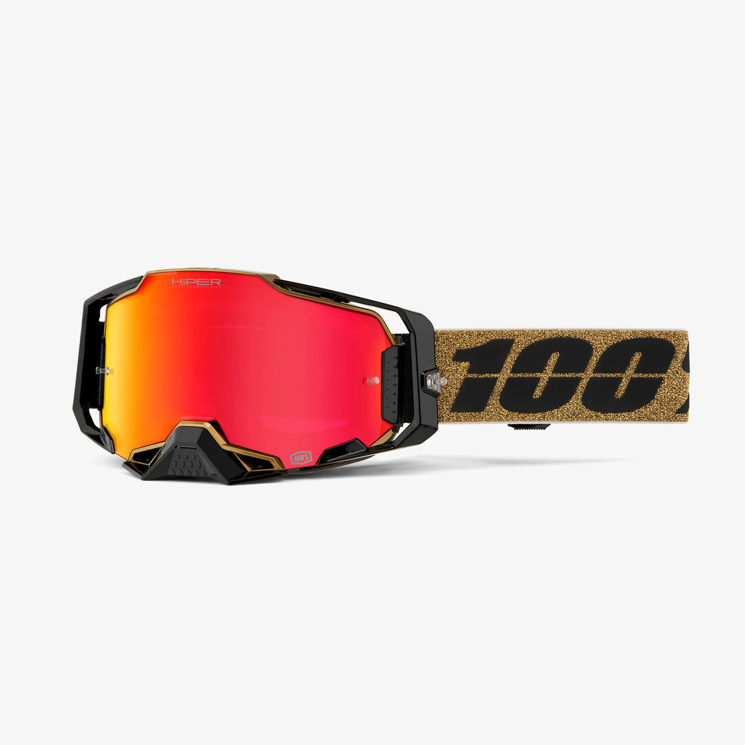 100% ARMEGA® Goggle GLORY - HiPER Mirror Red Lens