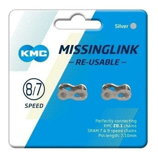 Candado de cadena KMC 8/7V - Silver