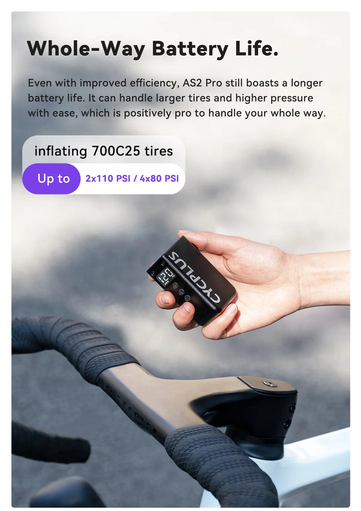 Cycplus AS2 PRO Inflador Eléctrico