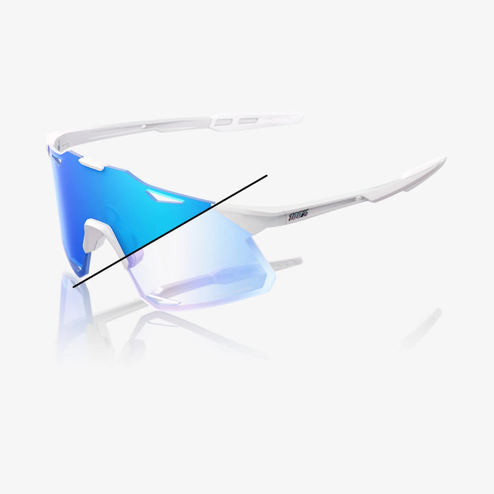 100% HYPERCRAFT® - Bastille LE - Pearl White Glitter - Blue Mirror Photochromic