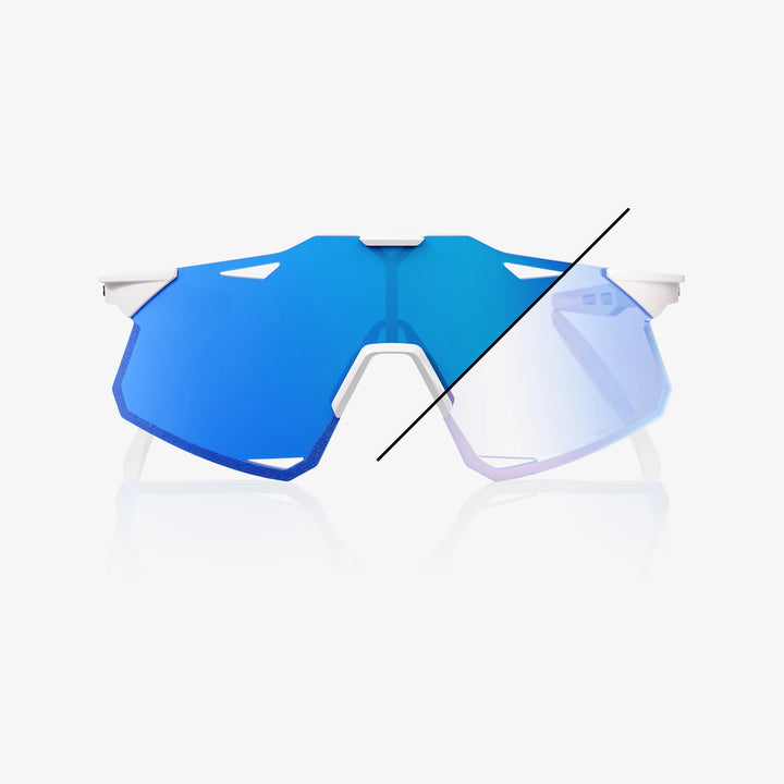 100% HYPERCRAFT® - Bastille LE - Pearl White Glitter - Blue Mirror Photochromic