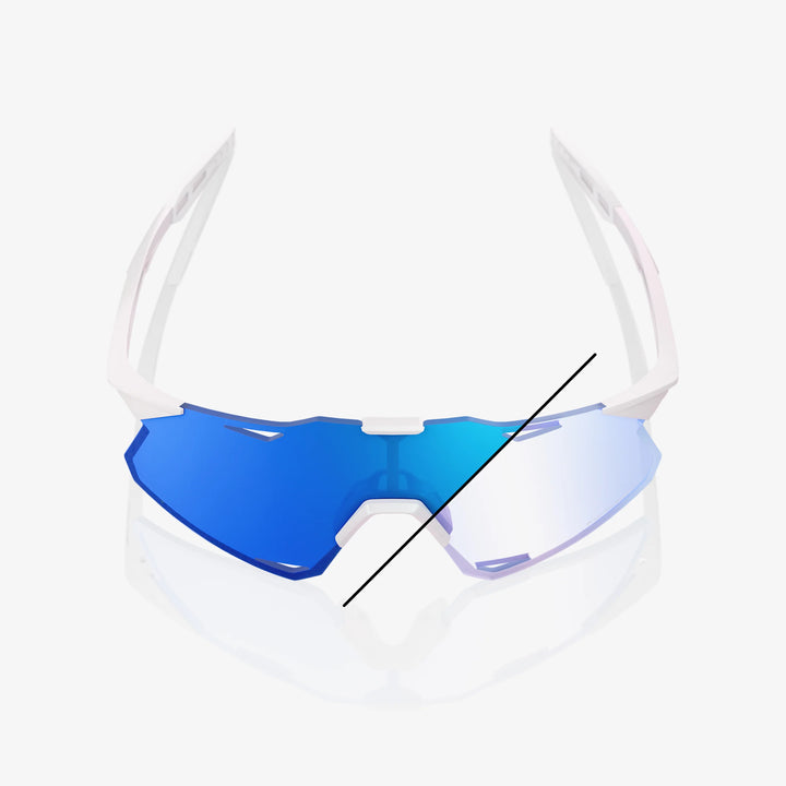 100% HYPERCRAFT® - Bastille LE - Pearl White Glitter - Blue Mirror Photochromic