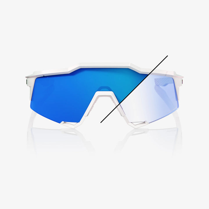 100% SPEEDCRAFT® - Bastille LE - Pearl White Glitter - Blue Mirror Photochromic