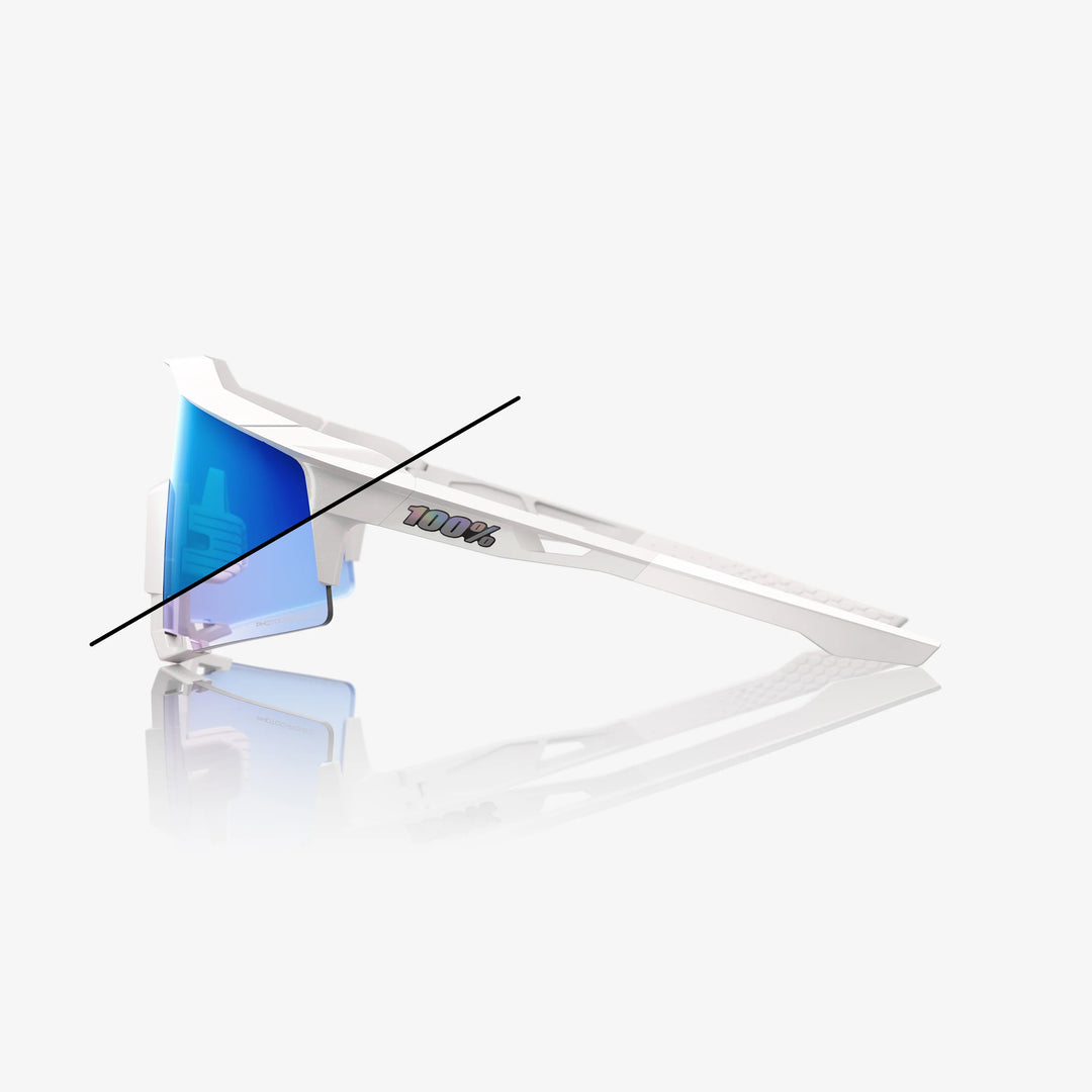 100% SPEEDCRAFT® - Bastille LE - Pearl White Glitter - Blue Mirror Photochromic