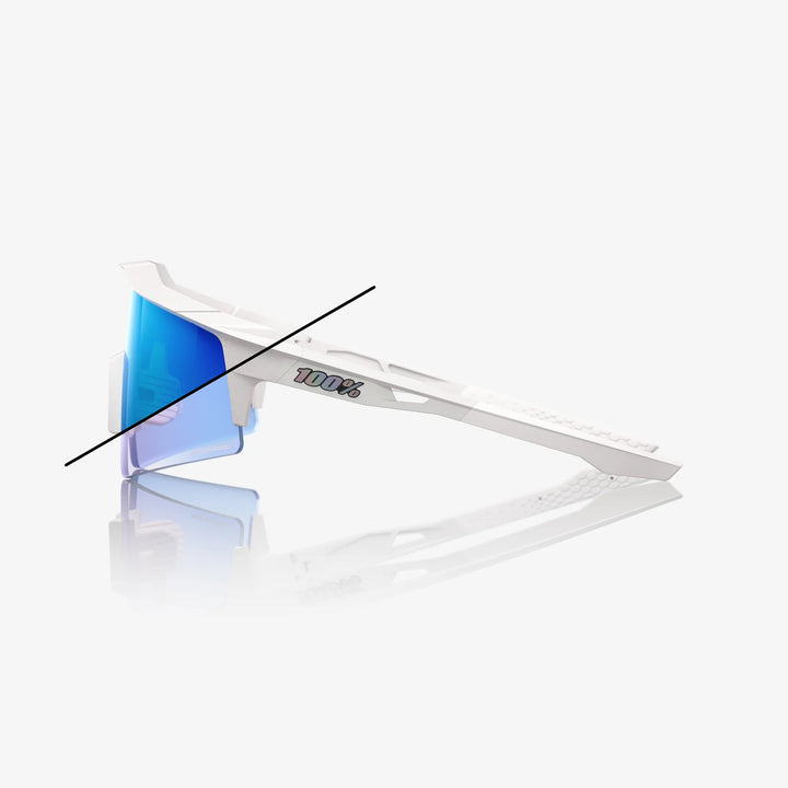 100% SPEEDCRAFT SL - Bastille LE - Pearl White Glitter - Blue Mirror Photochromic