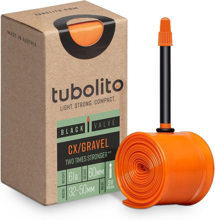 Tubolito | Tubo-CX/Gravel Cámara Ultraligera TPU (700C x 32-50mm) - Válvula Negra 60mm