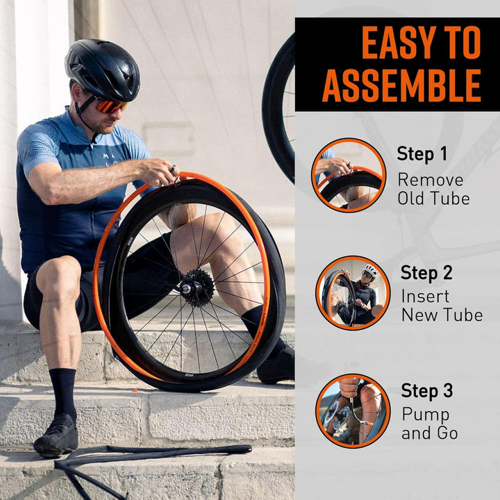 Tubolito | Tubo-CX/Gravel Cámara Ultraligera TPU (700C x 32-50mm) - Válvula Negra 60mm