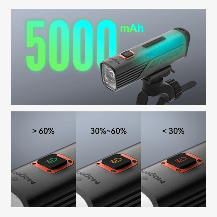Magene - AT1200 Luz delantera inteligente