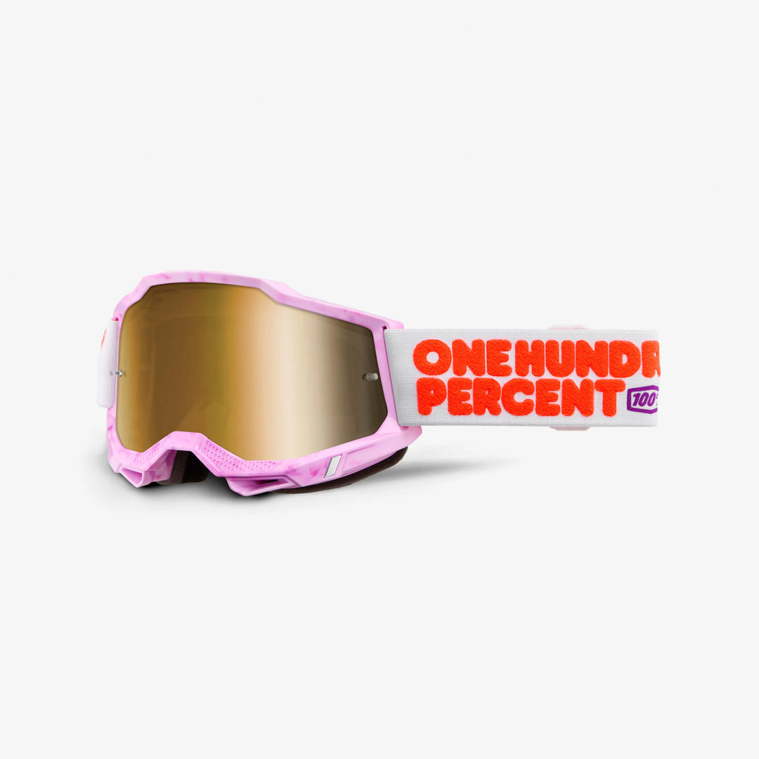 100% Accuri 2 Goggle Hundreds - Mirror True Gold Lens