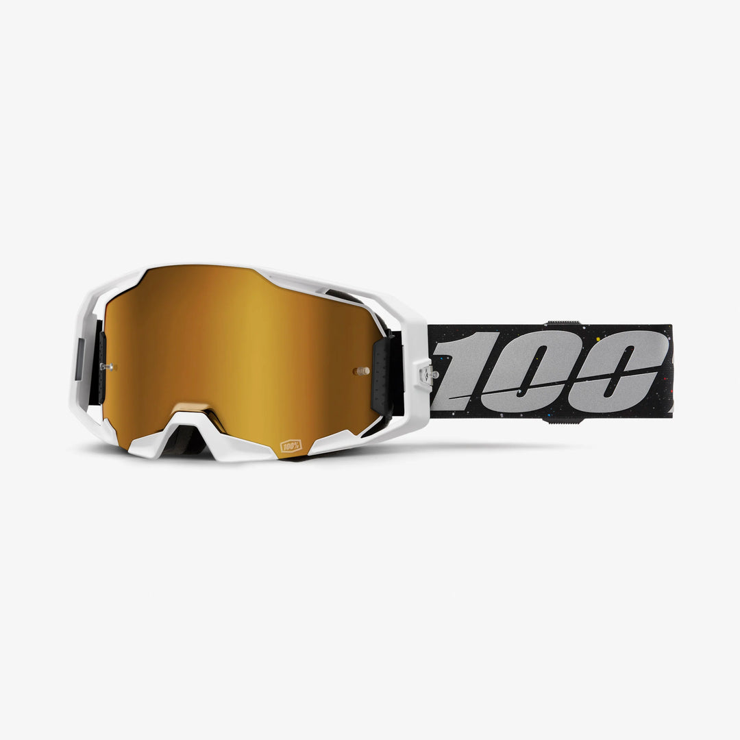 100% Armatic Goggle RapidRacer - Mirror True Gold Lens