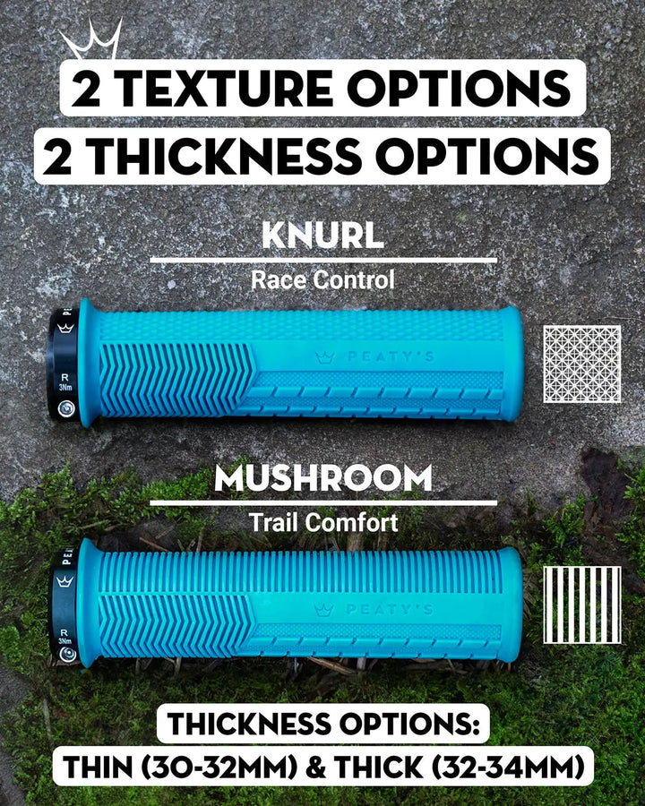 Peaty's Monarch Grip | Knurl - Black