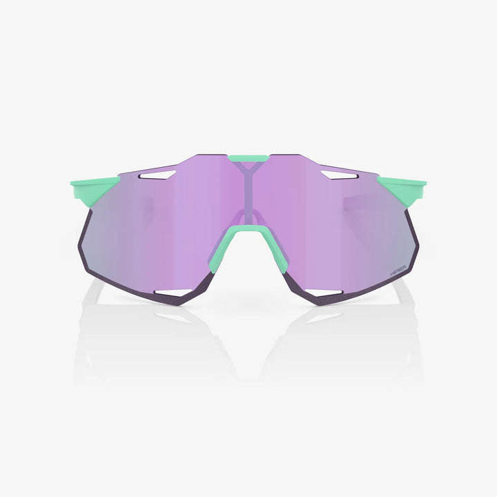 100% HYPERCRAFT® XS - Soft Tact Mint - HiPer Lavender Mirror + Clear Lens