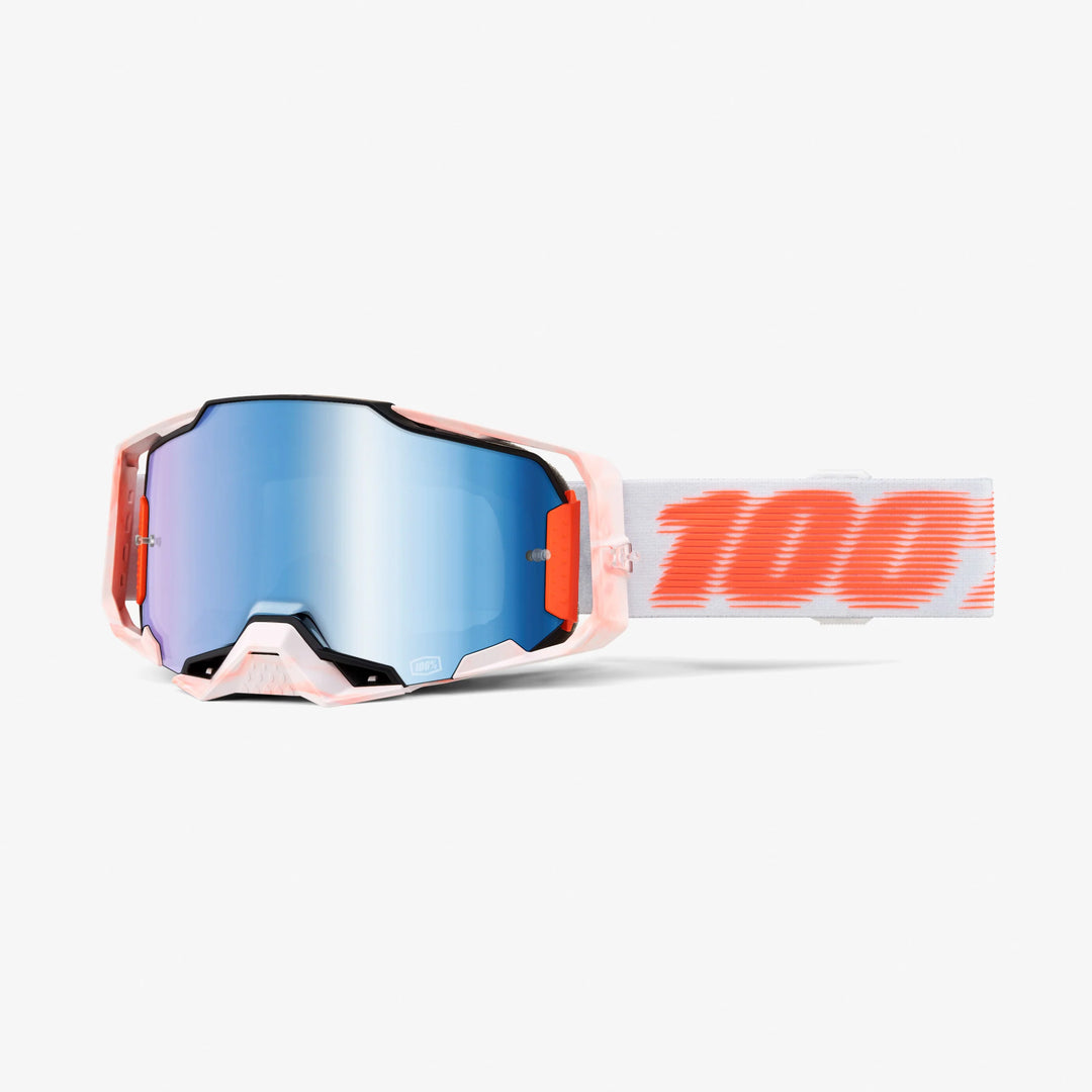 100% ARMEGA® Goggle Tubular - Mirror Blue Lens