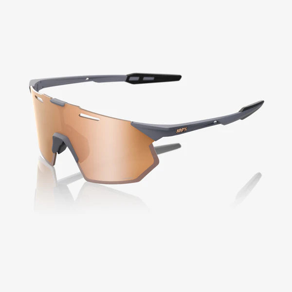 100% HYPERCRAFT® SQ - Soft Tact Grey - Hiper Copper Mirror + Clear Lens