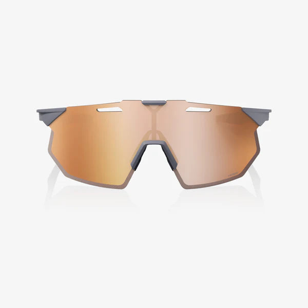 100% HYPERCRAFT® SQ - Soft Tact Grey - Hiper Copper Mirror + Clear Lens