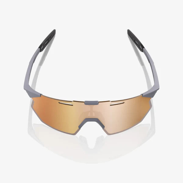 100% HYPERCRAFT® SQ - Soft Tact Grey - Hiper Copper Mirror + Clear Lens