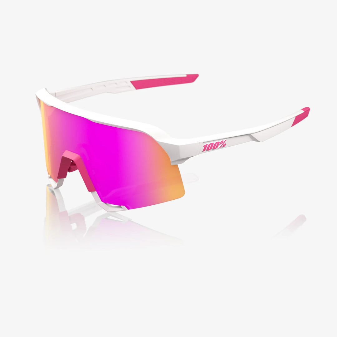 100% Lente S3 - Matte White/Pink - HiPER Vital Pink Mirror