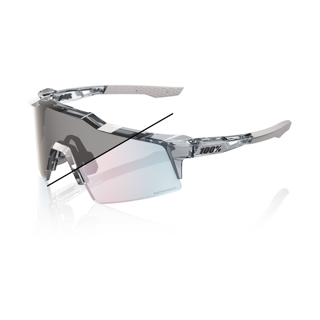 100% SPEEDCRAFT® SL - Polished Translucent Grey - Rose Gold Mirror Photochromic