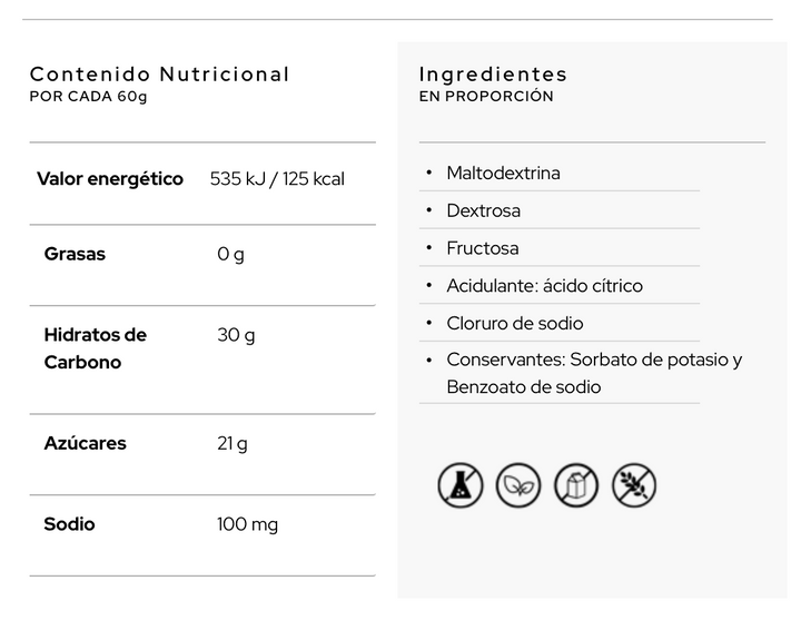 Santa Madre GEL ENERGÉTICO · 30CHO OFF CAF - SABOR LIMÓN - GEL 50ML