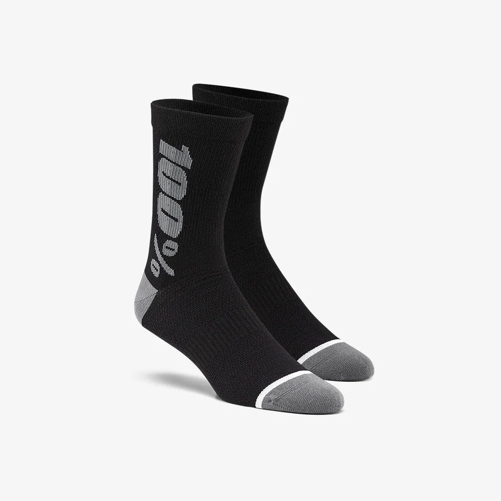 Medias 100% RYTHYM de Merino - Black/Charcoal