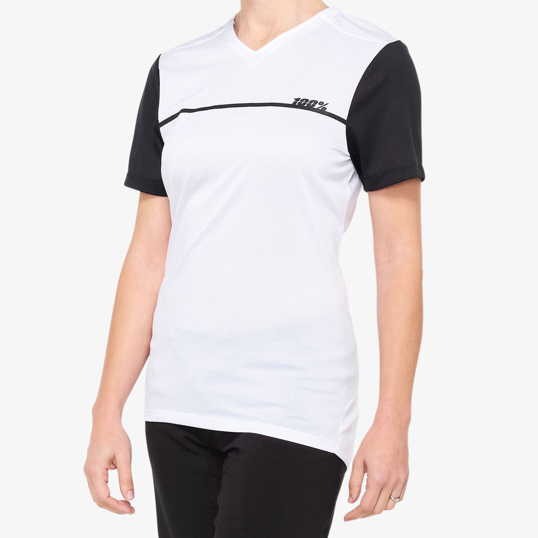 100% RIDECAMP Jersey White/Black (Mujer)