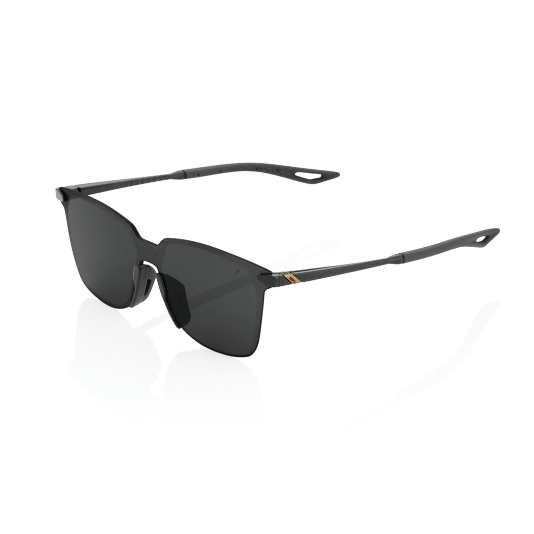 100% Legere Square - Polished Black - Smoke Lens
