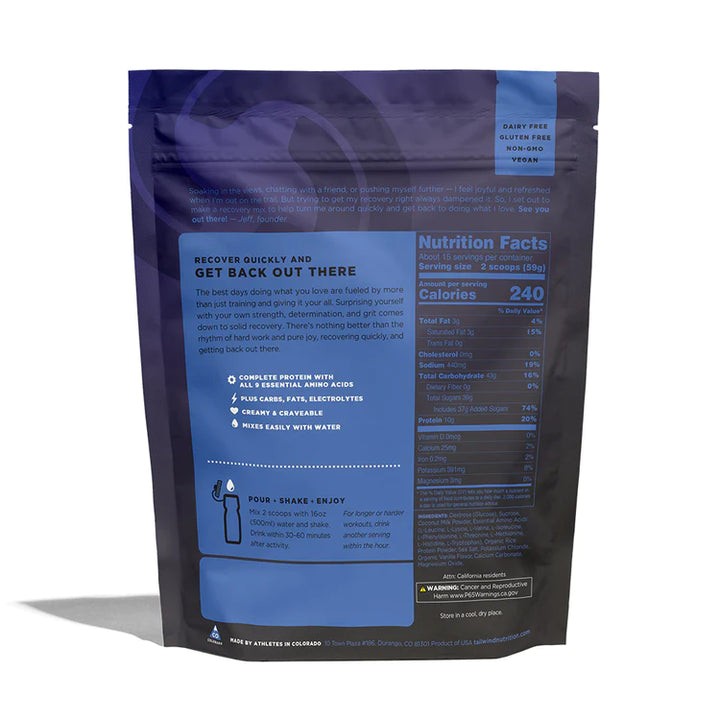 Tailwind Recovery Mix - Vainilla (30 Porciones)