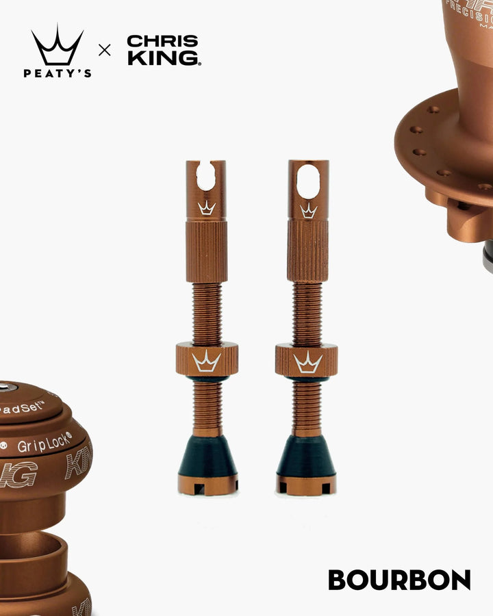 Peaty's x Chris King (MK2) Válvulas Tubeless - 42mm / Bourbon