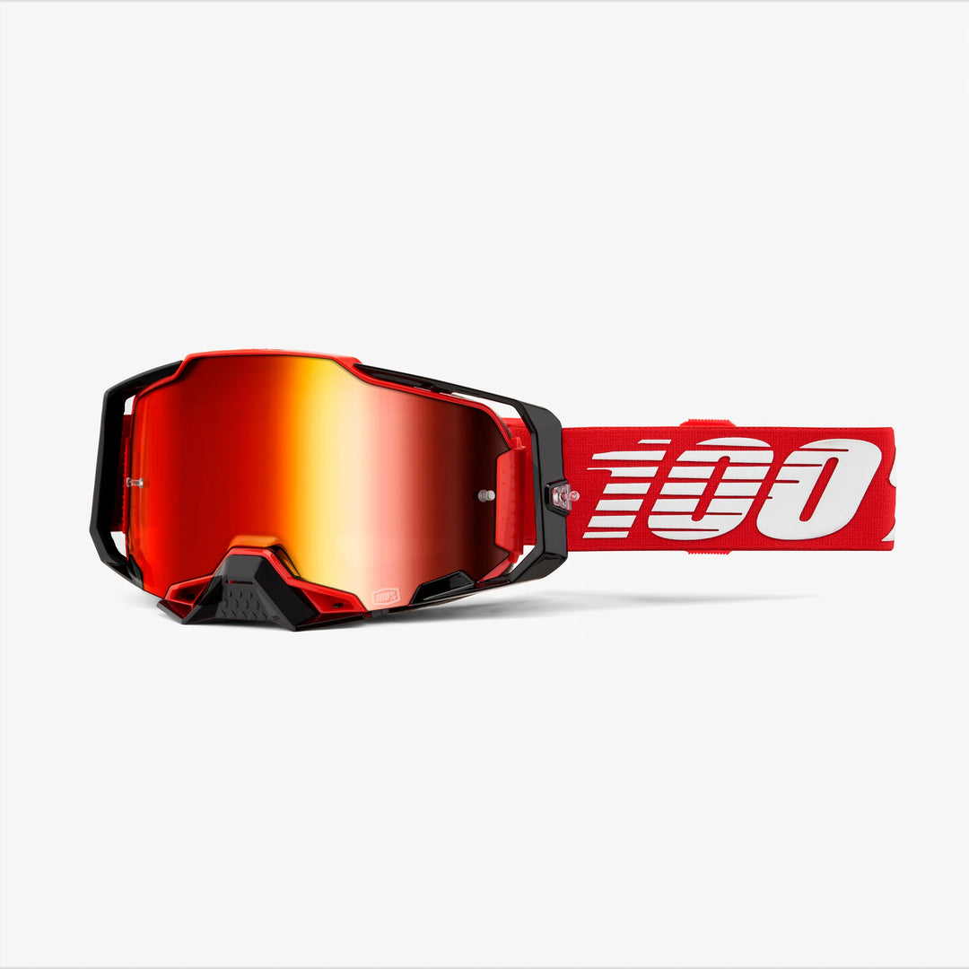 100% ARMEGA® Goggle Red - Mirror Red Lens