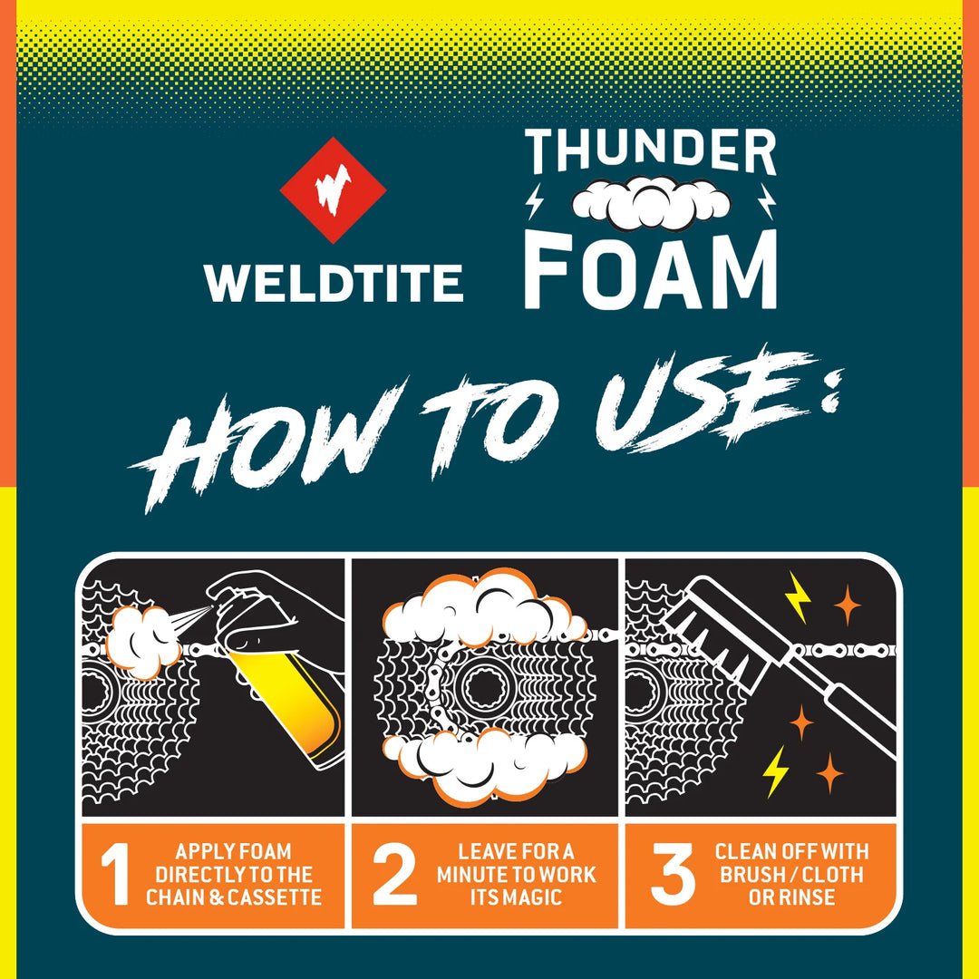 Weldtite Desengrasante de cadena Thunder Foam (500ml)