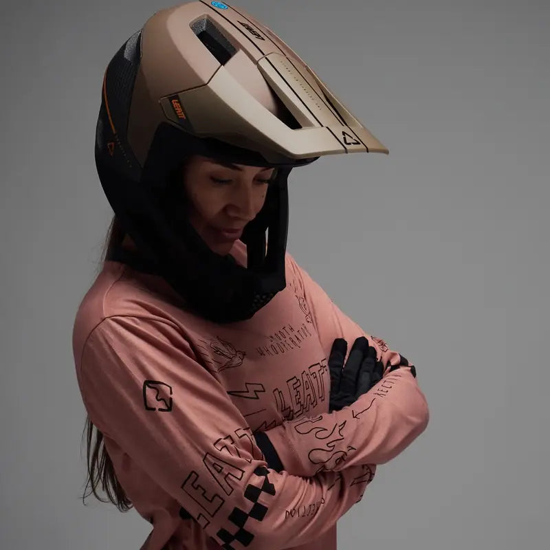 Casco Leatt MTB Gravity 5.0 - Marron