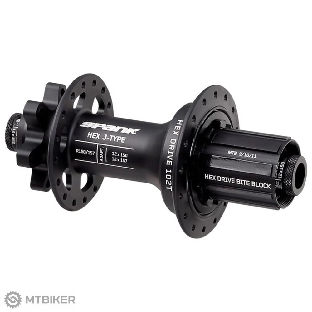 Maza Spank HEX R150/1157 blank hub black 32H (NO FREEHB FITTED)