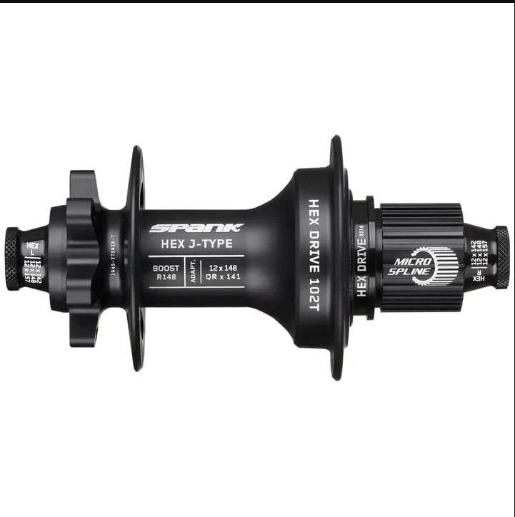 Maza SPank HEX J-Type Boost R148 Blank Hub Black 32H (NO FREEHB FITTED)