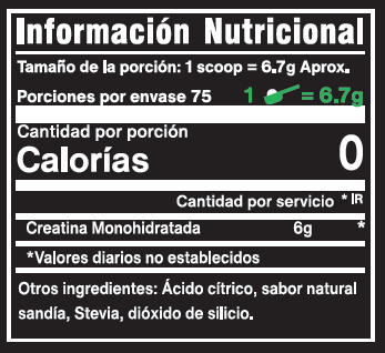 MAXX NUTRITION ULTRAPURE™ CREATINE: SANDIA - 500g