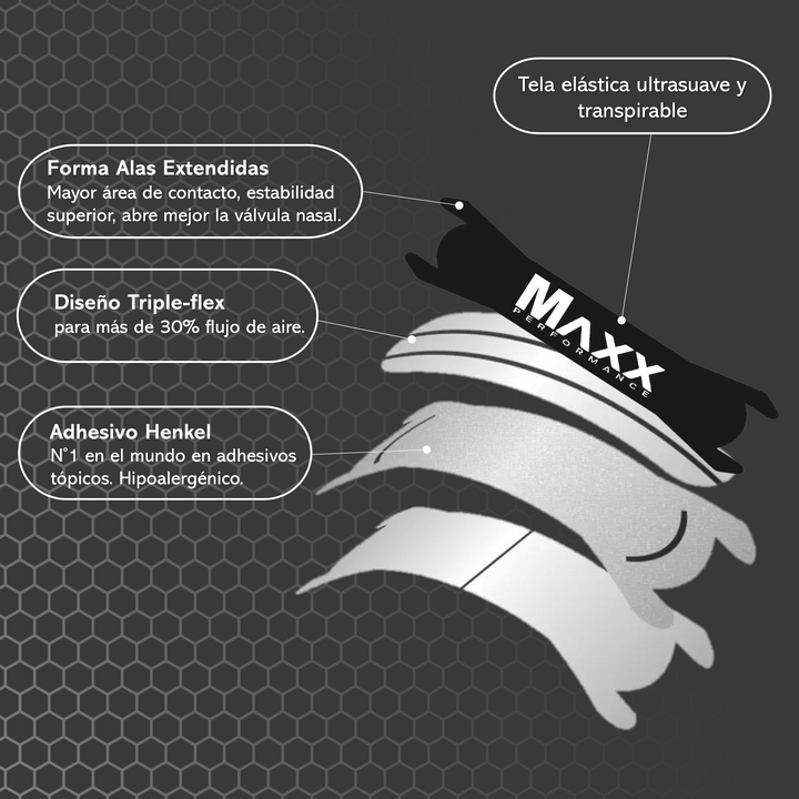MAXX Performance™ Tiras Nasales Premium