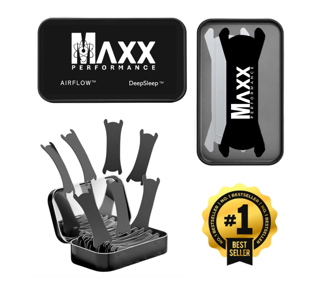 MAXX Performance™ Tiras Nasales Premium (TRANSPARENTES) + Estuche Metalico