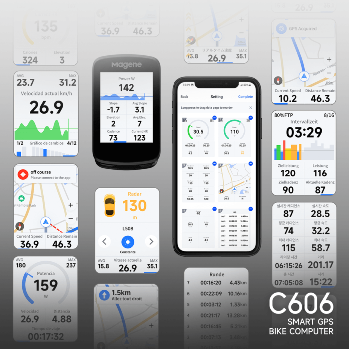 Magene C606 – Ciclomputador GPS para bicicleta