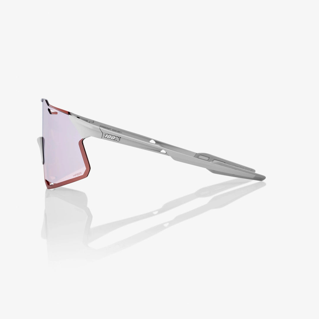 HYPERCRAFT® - Matte Stone Grey - HiPER Crimson Silver Mirror + Clear Lens