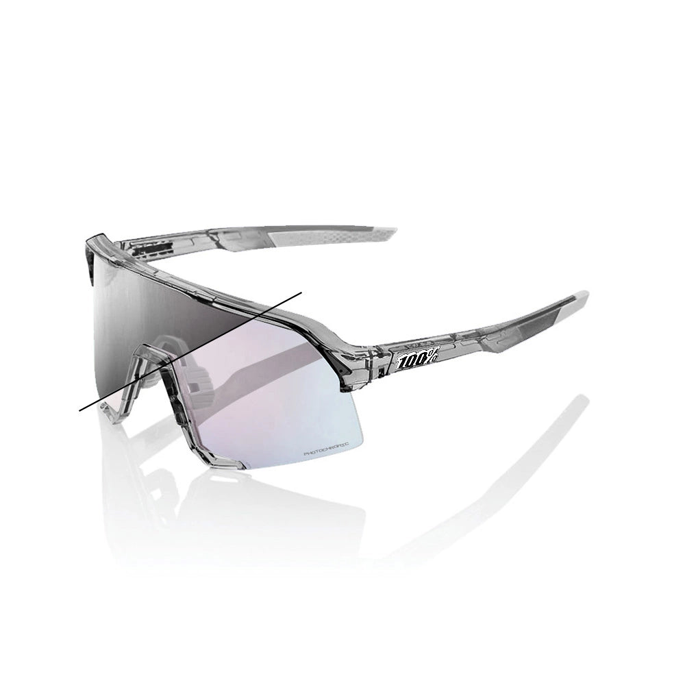 100% Lente S3™ - Polished Translucent Grey - Rose Gold Mirror Photochromic Lens