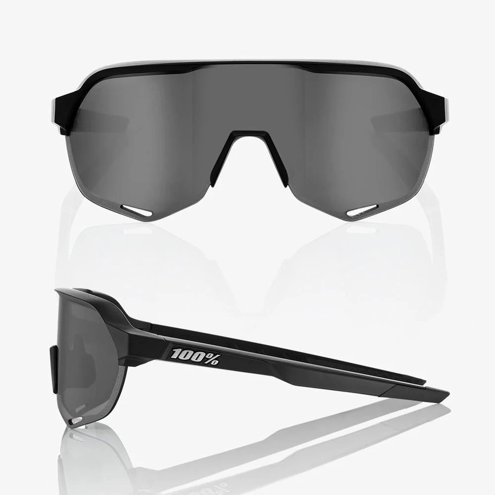 100% Lente S2® - Soft Tact Black - Smoke + Clear Lens