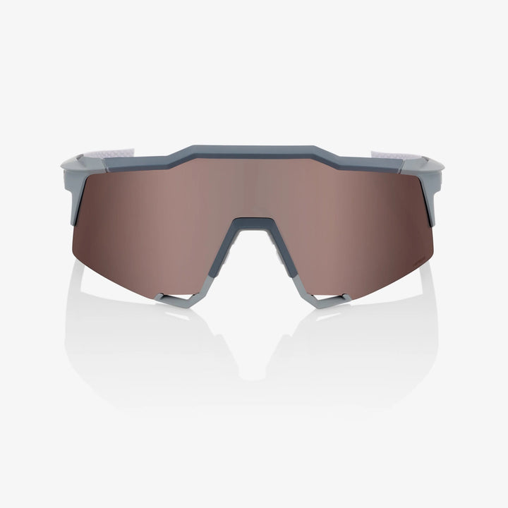 100% SPEEDCRAFT® - Soft Tact Stone Grey - HiPER Crimson Silver Mirror Lens