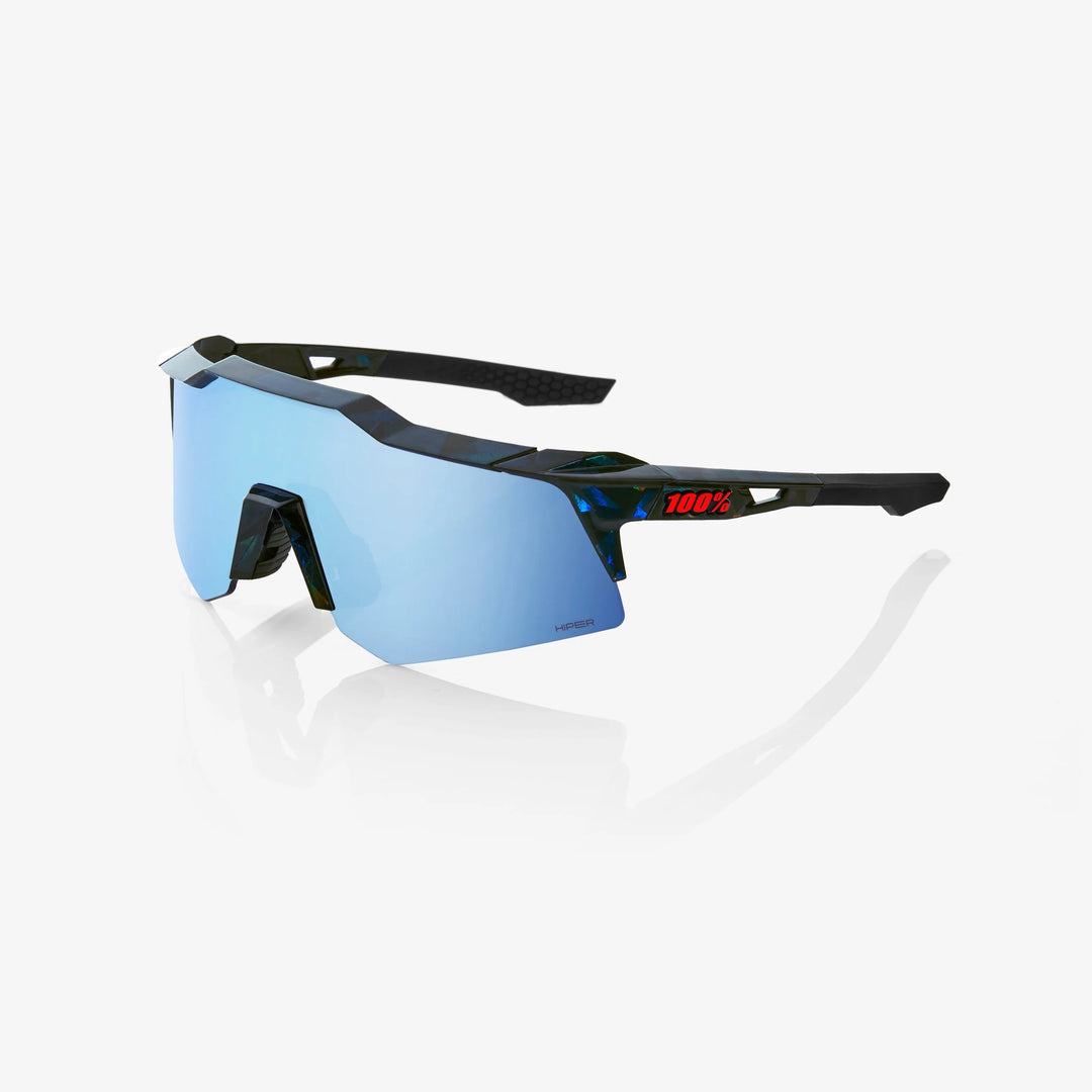 100% SPEEDCRAFT® XS - Black Holographic - HiPER Blue Multilayer Mirror + Clear Lens