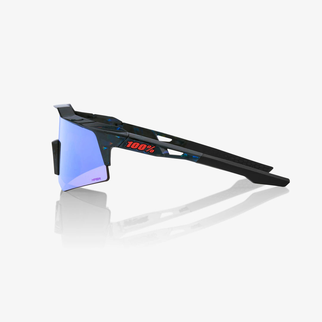SPEEDCRAFT® XS - Black Holographic - HiPER Blue Multilayer Mirror + Clear Lens