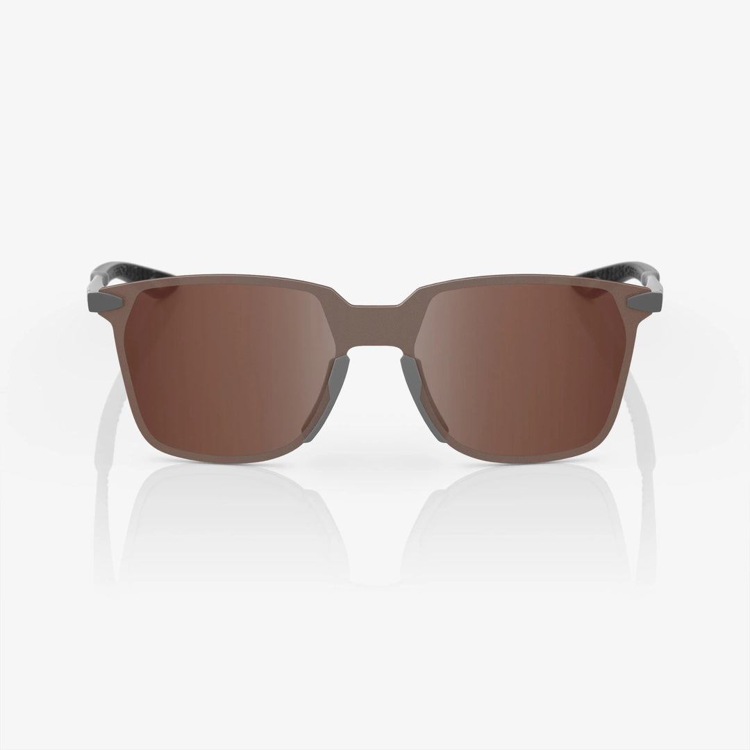 Legere Square - Soft Tact Cool Gray - HiPER Crimson Silver Mirror Lens
