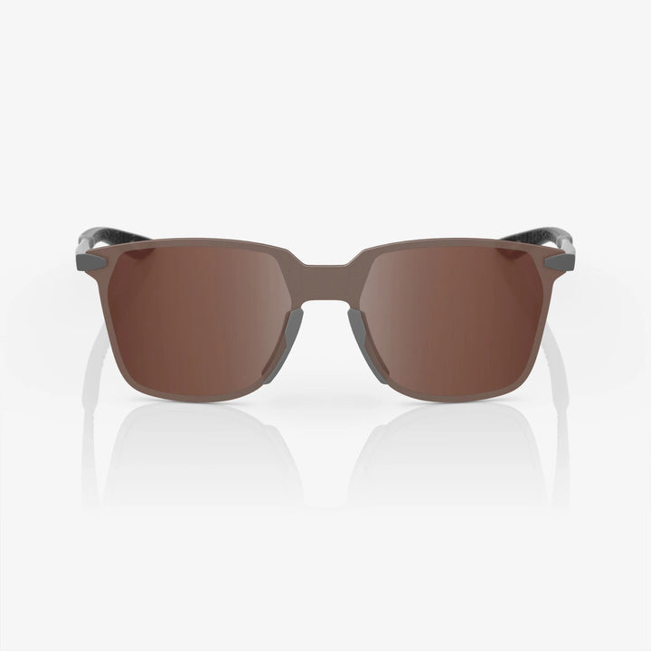 Legere Square - Soft Tact Cool Gray - HiPER Crimson Silver Mirror Lens