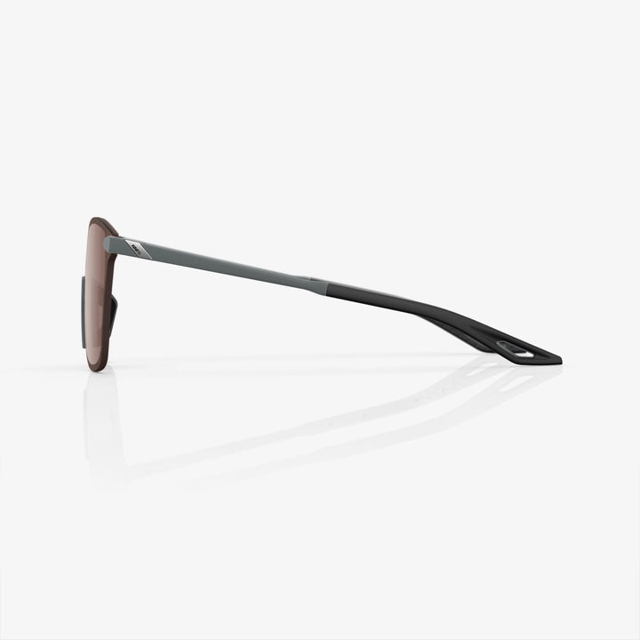 Legere Square - Soft Tact Cool Gray - HiPER Crimson Silver Mirror Lens
