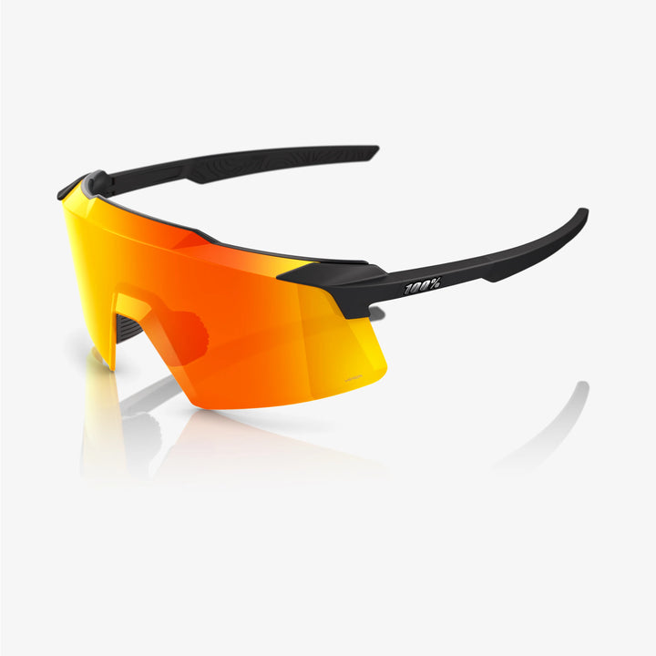 100% AEROCRAFT - Soft Tact Black - HiPER Red Multilayer Mirror