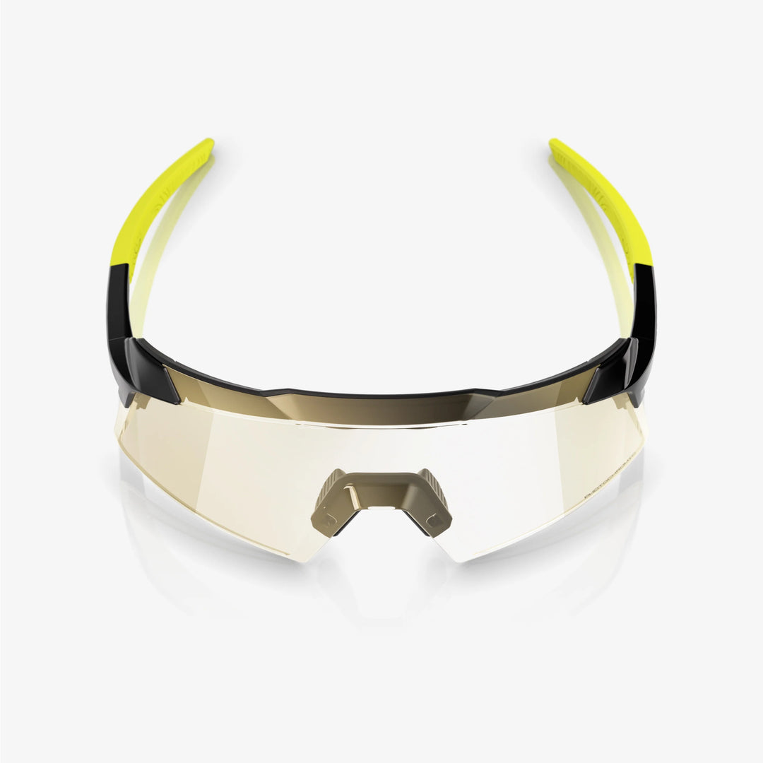 100% AEROCRAFT - Gloss Metallic Black - Gold Mirror Photochromic