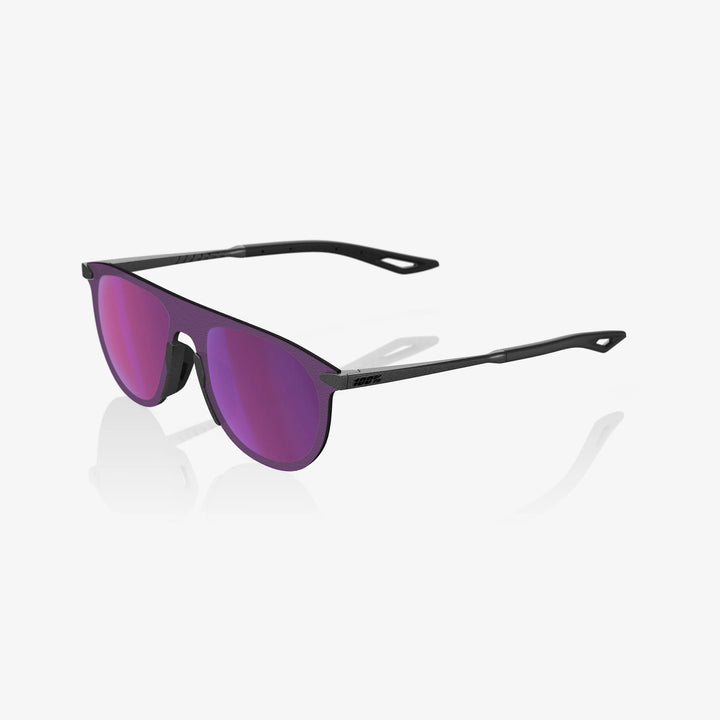 100% Legere Coil - Matte Gunmetal - Purple Multilayer Mirror Lens