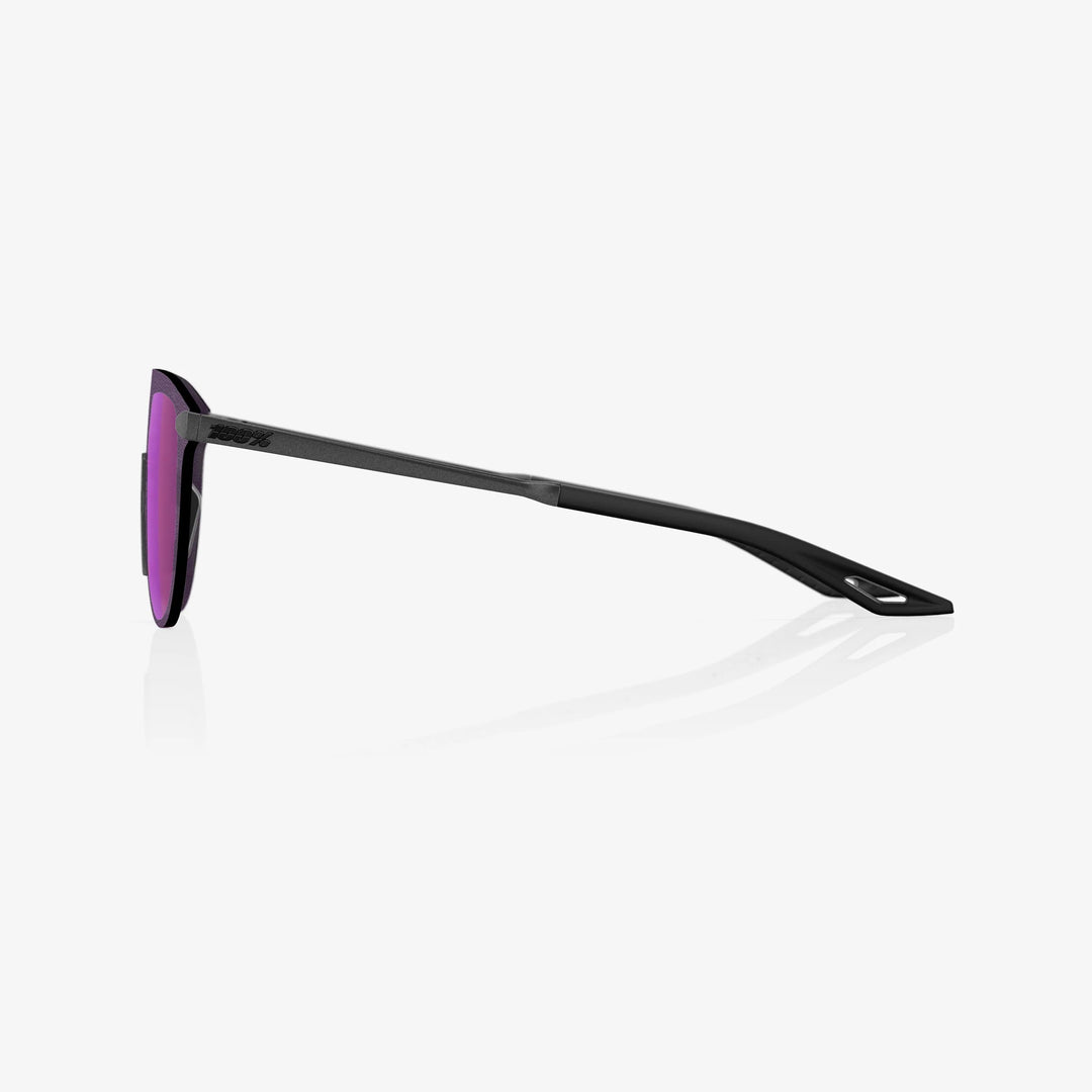 100% Legere Coil - Matte Gunmetal - Purple Multilayer Mirror Lens